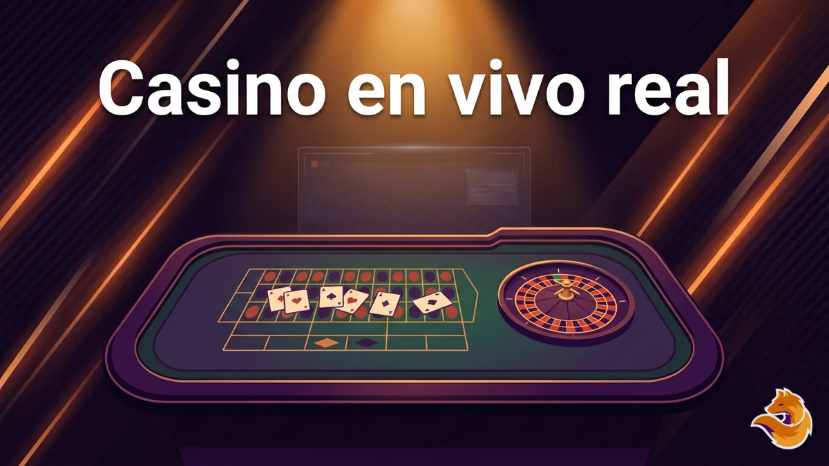 Mesa de casino en vivo con crupier de LatamWin Chile iluminada en tonos naranja y morado