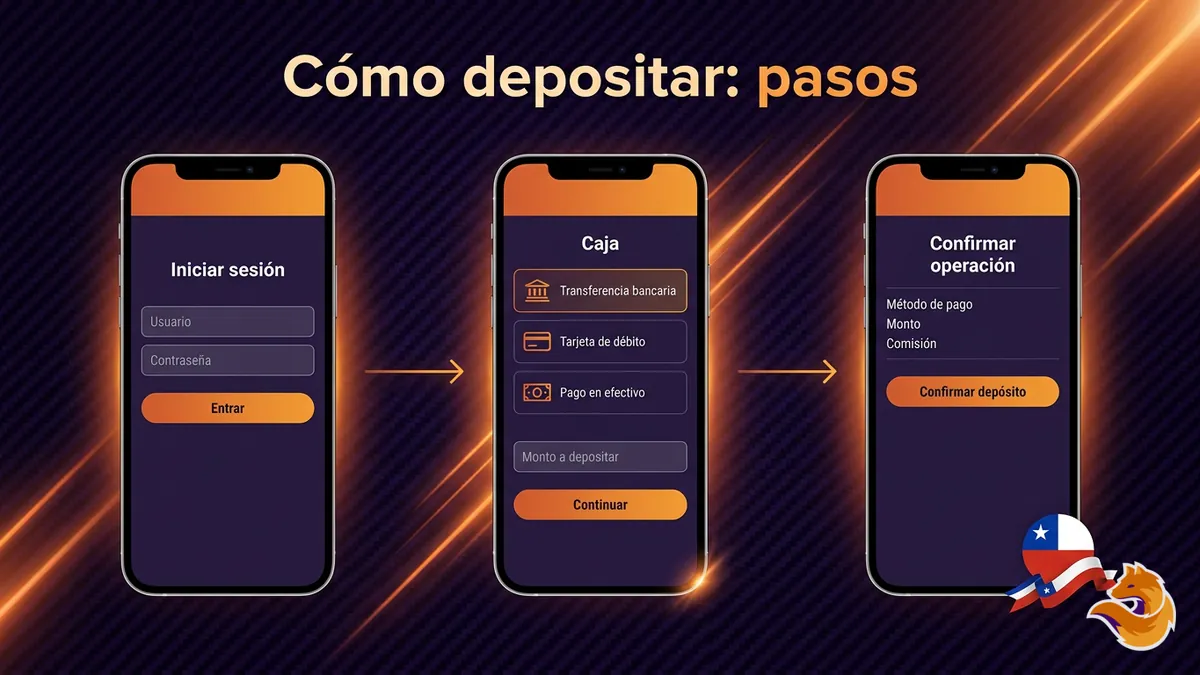 Pasos para depositar dinero en tu cuenta de LatamWin Chile
